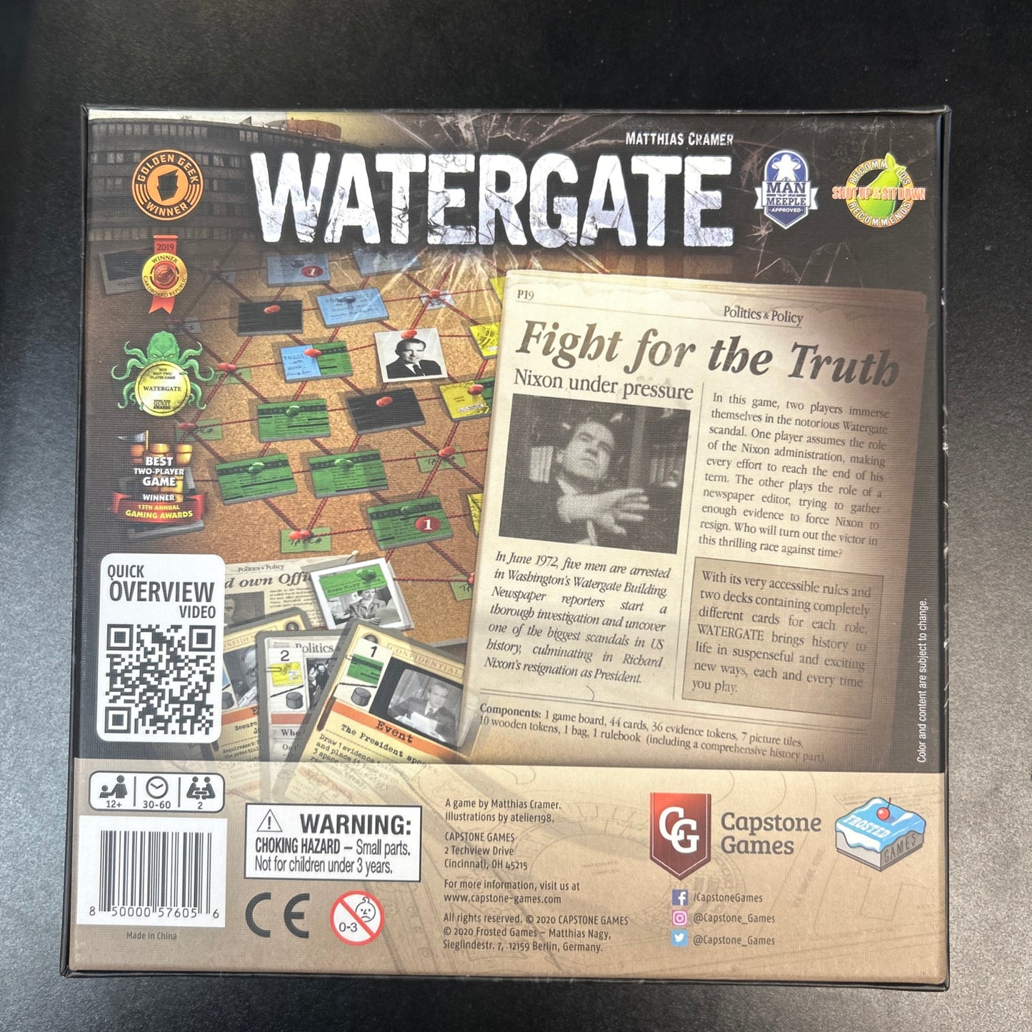 Watergate Historical board Game