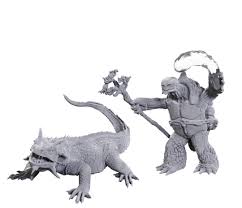D&D Nolzur's Minis - Wave 24 - Tortle Druid & Giant Lizard